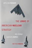 หนังสืออังกฤษใหม่ The Logic of American Nuclear Strategy : Why Strategic Superiority Matters (Bridging the Gap) [Paperback]
