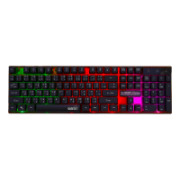 Keyboard  KB-712 ILLUMINATED   คีย์บอร์ด RUBBER DOME Switch  ● กดได้มากถึง 10 ล้านครั้ง ● 12 ปุ่มมัลติมีเดีย ● Window Lock ● LED Light 3 Mode ● เพิ่มและลดแสงไฟได้