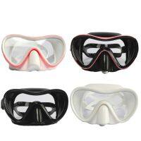 Snorkel Diving Mask Swim Mask Swimming Goggles With Nose Cover, Anti-Fog Tempered Glass Scuba Mask With Silicone Strap