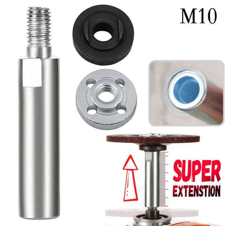 M10 Total Length 65mm Angle Grinder Extension Rod + 1 Pair Of M10 ...