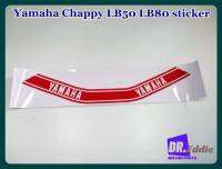 #สติ๊กเกอร์ชิปปี้ สีแดง-ขาว เคลือบเงา // YAMAHA​ Chappy​ LB50​ ​LB80​ sticker RED - WHITE SET​