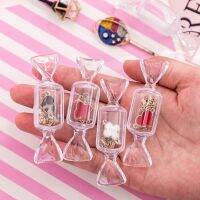 10pcs/lot Creative Candy Style Candy Boxes Mini Kawaii Transparent Plastic Storage Box Candy Holder Nail Sequins Organizer