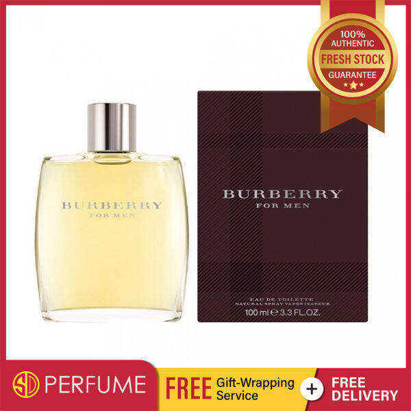 SD PERFUME ] Burberry Classic EDT Men 100ml (Perfume for Men Original) .  100% Original Authentic . FREE Gift Paper Wrapping . | Lazada