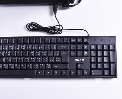 Keyboard คีย์บอร์ด Oker KB-477 NEW.