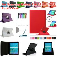 สำหรับ Samsung Galaxy Tab S2 8.0 "2015 SM-T710 T713 T715 T719ขาตั้งแท็บเล็ต360 ° หมุนหนัง PU กันกระแทกกรณีทนทาน