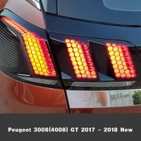 【Innovative】 ชุดพลาสติกฝาครอบสติกเกอร์หางด้านหลัง Peugeot 3008 GT 2017-2018อุปกรณ์เสริมภายนอกรถแฟชั่น