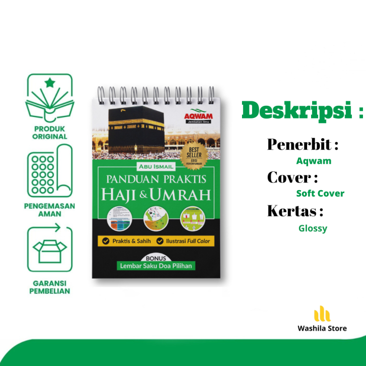 Buku Panduan Haji Umrah Praktis Mudah Shahih Full Color Aqwam