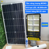 Đèn đường bàn chải LED năng lượng mặt trời 300W TCARE Tấm pin MONO 35W