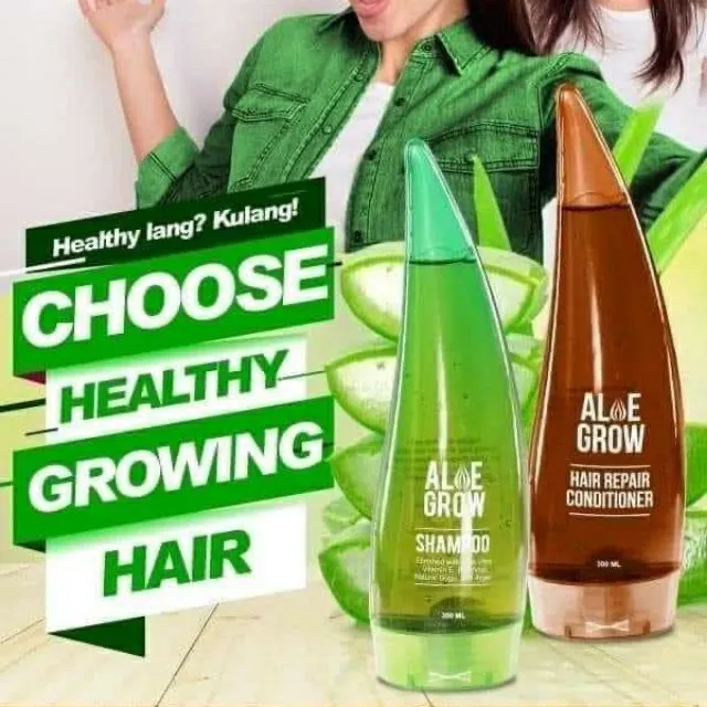 Philippines No.1 Grow Hair Aloe Growing Shampoo, Conditioner And Set ...