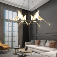 hyfvbujhↂ Three-head Restaurant Chandelier Post-modern Luxury Bedroom Bedside Lamp Dining Room Bar Table