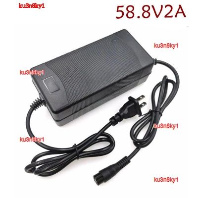ku3n8ky1 2023 High Quality 58.8V 2A Lithium charger GX16 M16 12mm connector 58.8V2A Used for 51.8V 52V 14Series electric bike battery pack with fan