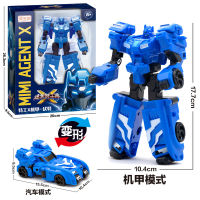 New MiniForce Transformation Action Figure Toys Agent Toys X Volt Semey Air Force Kids Toys For Boys Holiday Gifts Color Blue