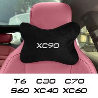 Car Seat Headrest Neck Pillows Auto Accessories For Volvo XC90 XC60 C30 T6 S60 C70 XC40 V40 XC70 V70 V60 V50 S80 S40 AWD V90 S90