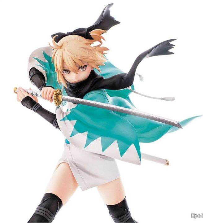 หุ่นฟิกเกอร์อนิเมะ-fate-สเตย์ไนท์โอคิตะซูจิ24-5cm-ทำจาก-pvc-จำลองการต่อสู้ท่าตุ๊กตายืนของเล่นสำหรับเด็กของขวัญของสะสมเครื่องประดับ