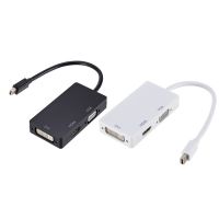 [LUNA electronic accessories] 3 In 1 Thunderbolt MINI DP เป็น HDMI ที่รองรับ VGA DVI สำหรับ Macbook Pro Air Projector กล้องอะแดปเตอร์เคเบิ้ลแปลง1080P