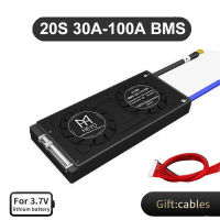 20S BMS 72V 18650 Li-Ion Batt 100A 80A 60A 50A 40A 30A BMS พร้อมพอร์ตร่วมบาลานซ์