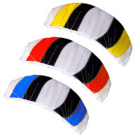 กีฬาสนุกกลางแจ้ง Power 1.4M Dual Line Stunt Parafoil Parachute Sports Beach Kite สำหรับ Beginner