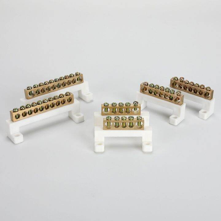 1pcs-barrier-terminal-strip-bar-block-zero-line-5-7-10-12-position-copper-grounding-strip-terminal-wire-connector