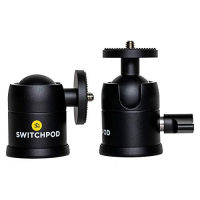 SwitchPod Ball Head Aluminum Mount 360 Degree Rotating with 90 Degree Portrait Tilt for DSLR Camera or Phone Adapter…