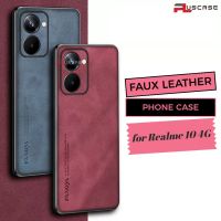 สำหรับ Realme 10เคสหนังเทียมมือจับกันลื่นเลนส์กันกระแทกฝาครอบด้านหลังโทรศัพท์