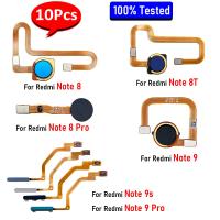 10Pcs ปุ่มโฮมใหม่ลายนิ้วมือเซนเซอร์ Flex Cable สําหรับ Xiaomi Redmi Note 8T 8 9 Pro 9s 9T Key Menu Return Touch Sensor Ribbon