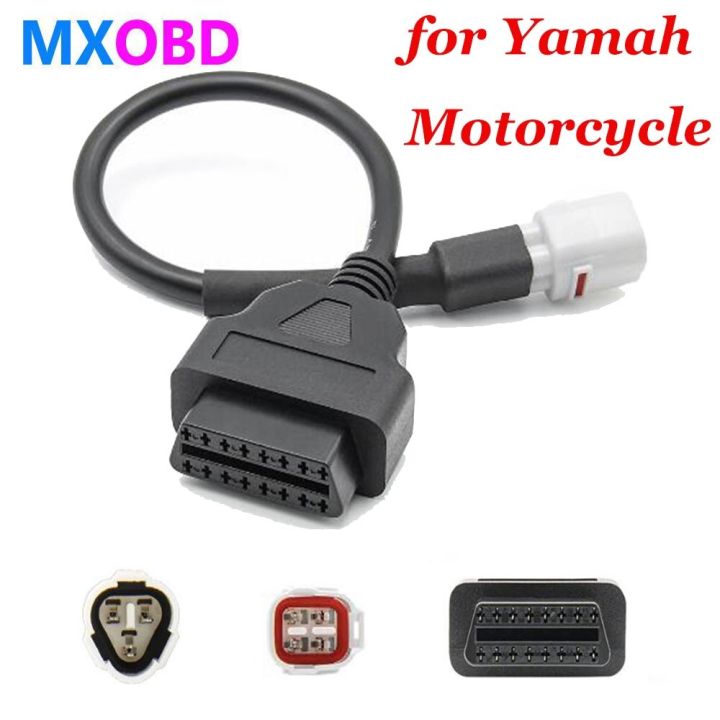 ขั้วต่อสำหรับยามาฮ่า4-pin-obd-2สำหรับรถมอเตอร์ไซค์มอเตอร์ไบค์สำหรับยามาฮ่า3-pin-obd-อะแดปเตอร์สายพ่วง-obd2