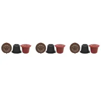 【YF】 9 Pcs Recarregáveis Reutilizáveis Espresso Cápsula Para Máquina De Café Nespresso Reutilizável Recarga Vazia