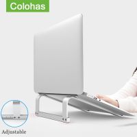 【firm】ที่วางแล็ปท็อปอลูมิเนียมแบบปรับได้ที่วางโน้ตบุ๊คแบบพกพาสำหรับ Macbook Pro Computer Riser Stand Cooling Bracket