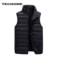 ZZOOI New Autumn Winter White Duck Down Vest Men Ultralight Sleeveless Jacket Casual Slim Waistcoat Vest Male Outwear Warm Coat 5XL