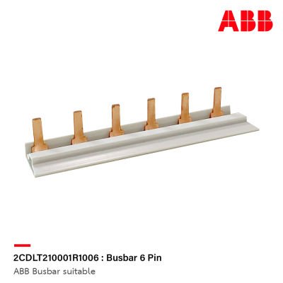 ABB : 2CDLT210001R1006 : Busbar 6 Pin Space for auxiliary contatct (MCB) รหัส Busbar 6 Pin - เอบีบี สั่งซื้อได้ที่ ACB Officlal Store