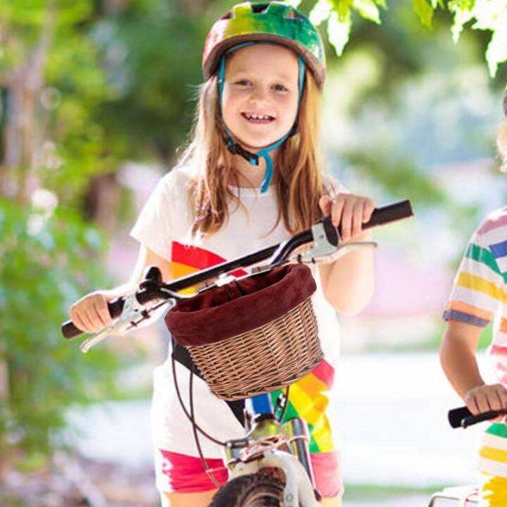 bicycle-front-basket-for-kids-bike-scooter-woven-rattan-waterproof-durable-handmade-storage-basket-detachable-baggage-bag