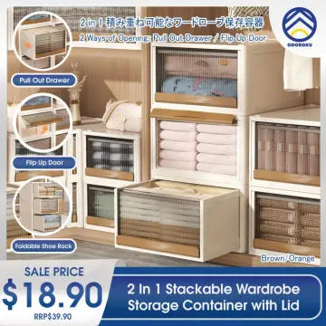 Clear Drawers Flip Open Storage Bins, Storage Drawer Organizer