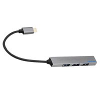 【Cod】 liaoxian3105992120 USB C Hub, 4-In-1 Type C Hub 4 USB 3.1พอร์ตอะแดปเตอร์สำหรับ USB-C Power Delivery,แบบพกพาสำหรับแล็ปท็อป Type C