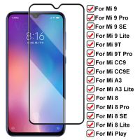 9H hardness Tempered Glass For Xiaomi Mi 9 Lite 9T Pro Mi9 SE Screen Protector Mi 8 A3 Lite CC9 CC9E Play Glass Protection Film