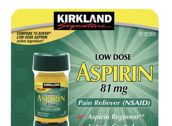 Kirkland Signature Low Dose Aspirin 81 mg 365 Tablets Expiry 4/30