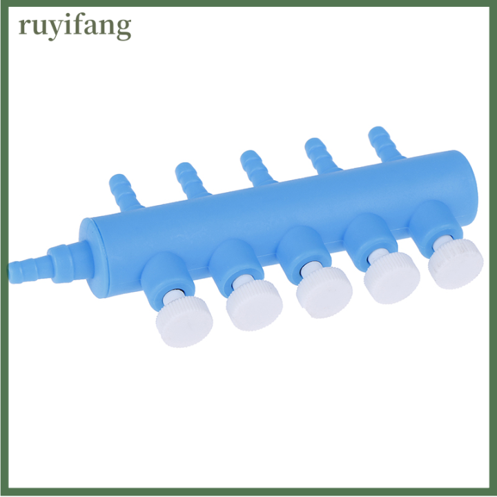 ruyifang-1-pc-aquarium-fish-tank-5หลุมปั๊มลมพลาสติกวาล์วควบคุมท่อน้ำ