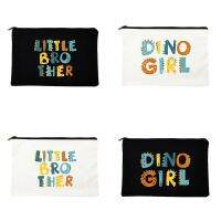 【CW】✉✻  Small dinosaur letter cosmetic bag reusable storage portable clutch ladies