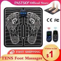 ZZOOI EMS Foot Massage Mat Electric Intelligent Physiotherapy Muscle Stimulation TENS Pulse Acupuncture Health Care Pain Relaxation