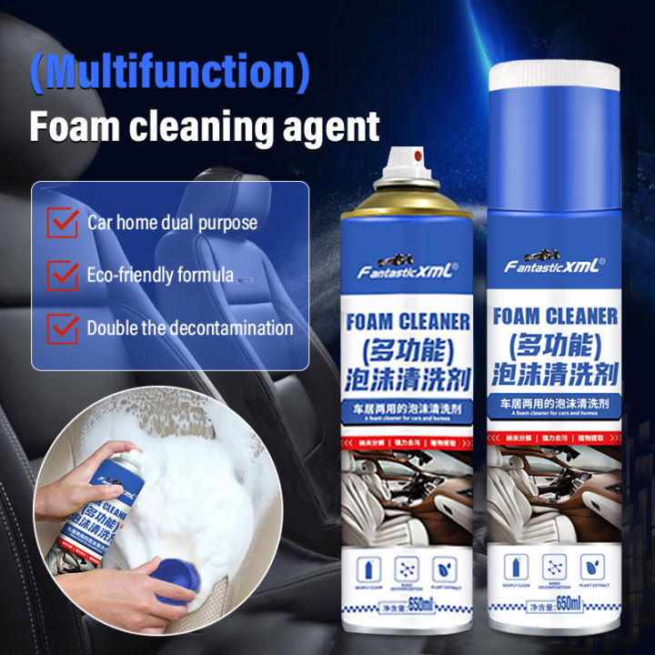 Multi-Functional Foam Cleaner Supplies Car Interior Decontamination Ceiling  Leather Seat Cleaner Foam Home Cleaning