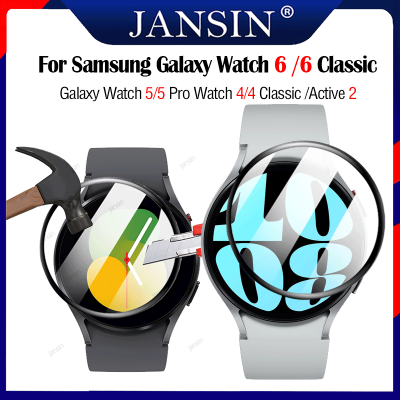 2Pcs ฟิล์ม สำหรับ Samsung Galaxy Watch 6 6 Classic /Galaxy Watch 5 Pro /Galaxy Watch 4 / 4 Classic ฟิล์มกันรอย นาฬิกา Active 2 40มม.44มม.Full ปกป้องหน้าจอป้องกันการระเบิด Anti-Shatter