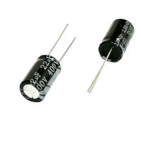 10pcs 400V22uf 10x17mm Aluminum Electrolytic Capacitor 22uf 400v 22uf400v 400v22mf 22mf400v 400v22MFD 400wv 400vdc 22mf 22MFD Electrical Circuitry Par