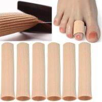 【jw】₪  Sdatter Toe Separator Protector Fabric Cushion Tube Sleeves for Bunion Corns Blisters Calluses Silicone C