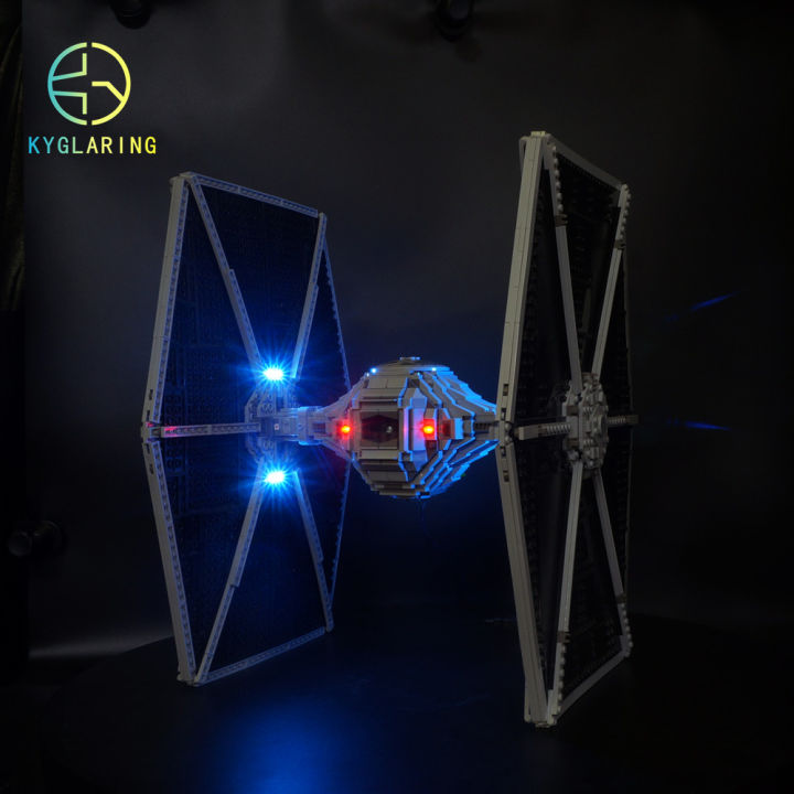 kyglaring-led-light-สำหรับ-75095-ucs-tie-fighter-building-blocks-อิฐของเล่น-รวมแสงเท่านั้น