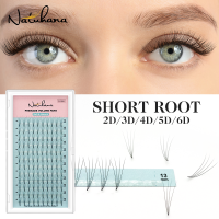 Natuhana Lashes 2D 3D 4D 6D 6D pre Made รัสเซียพัดลมต่อขนตารัสเซีย Volume premade แฟน cilios EXTENSION แต่งหน้า