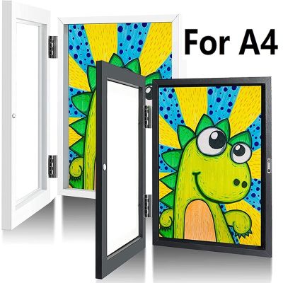 Children A4 Art Frames Magnetic Front Opening For Poster Photo Drawing Paintings Pictures Kids Art Pictures Display Frames