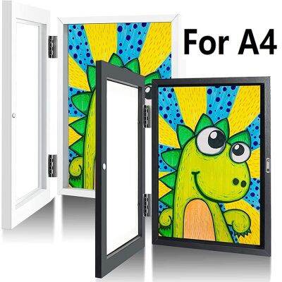 Children A4 Art Frames Magnetic Front Opening For Poster Photo Drawing Paintings Pictures Kids Art Pictures Display Frames