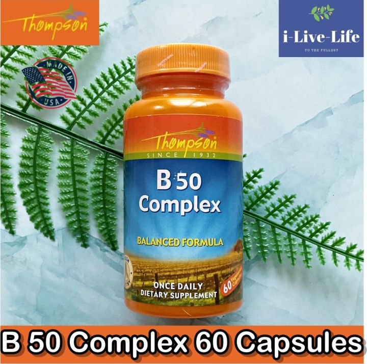 วิตามินบีรวม-b50-complex-60-capsules-thompson