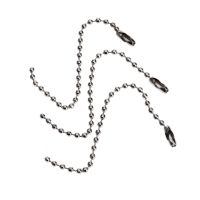 【DT】 hot  100pcs 95mm Metal Bead Chain 2.3mm Dia Ball Keychain Bulk Jewelry Making DIY Bag Luggage Toy Doll Clothing Tag Wave Bead Craft