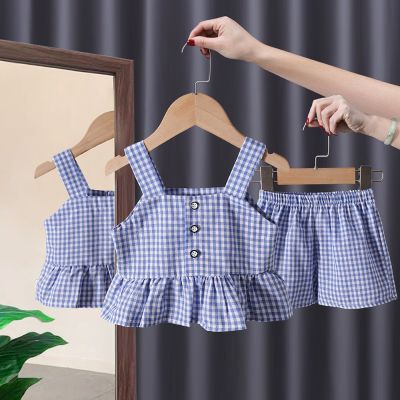 Baby Girls Summer Sets Children Girls Cotton Clothes Sets Infant Leopard Print Tshirts Shorts 2Pcs Sets Children Tracksuits
