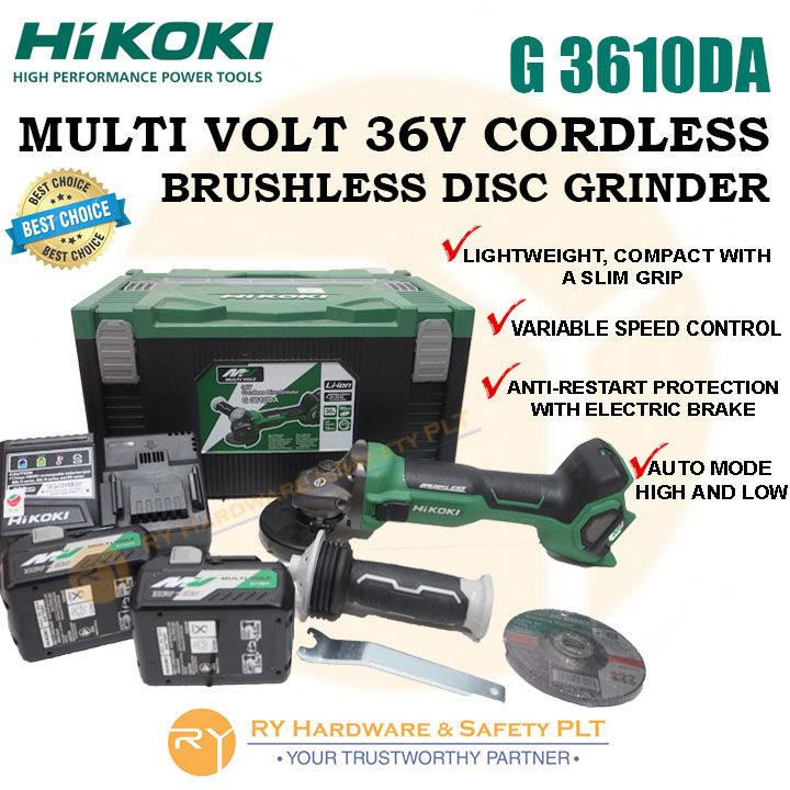 HIKOKI HITACHI G3610DA G 3610DA CORDLESS GRINDER Multi Volt 36V